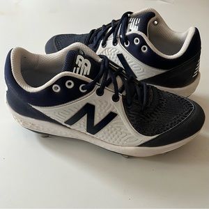 New Balance 3000v5 Metal Baseball Cleats Navy/White Men's Size 10